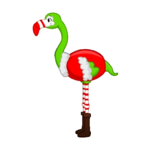 Claus the Flamingo